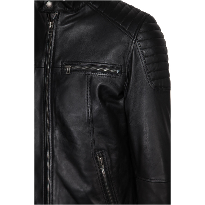 513 biker jack zwart heren