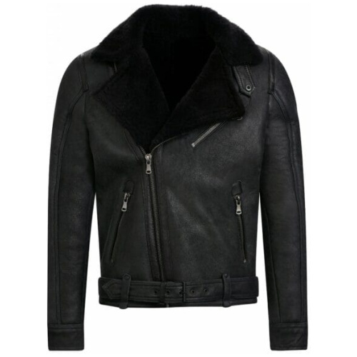 IVANO Lammy coat heren zwart shearling