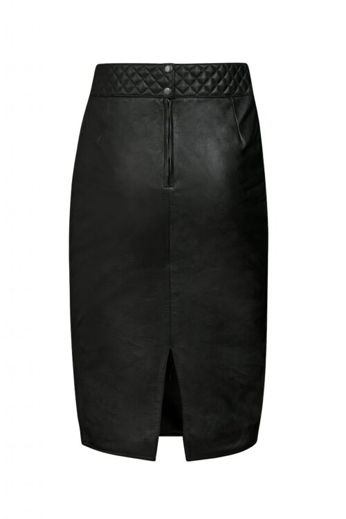 Zara Basic Leren rok zwart casual uitstraling Mode Rokken Leren rokken 