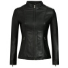 L104 biker jack zwart
