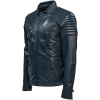 513 biker jack blauw heren