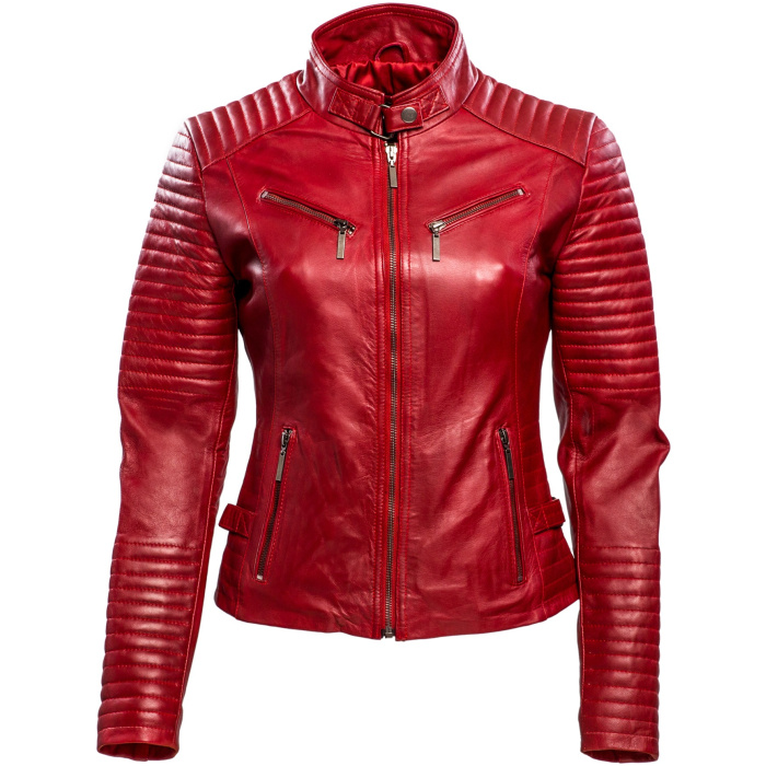 348 biker jack rood dames