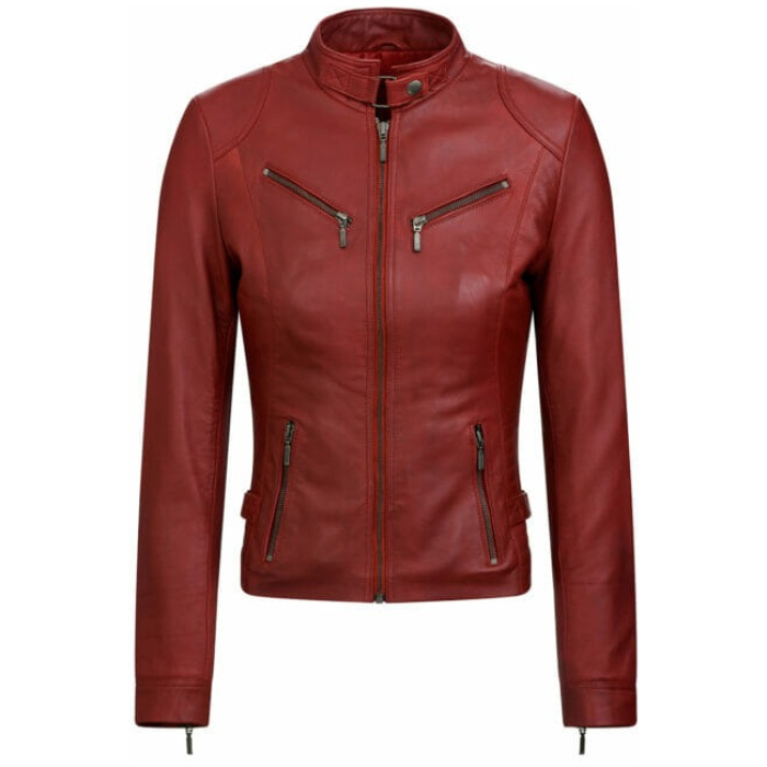 446 biker jack rood dames