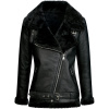 SIBERIA lammy coat dames zwart